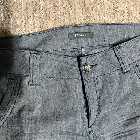 Esprit Denim straight leg dress pants with front pleat. Womens size 31/32 - Picture 4 of 11